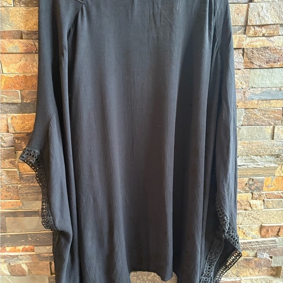 Nordstrom Women’s Beach Cover/Kimono/Light Cardigan Black OS - Picture 4 of 7